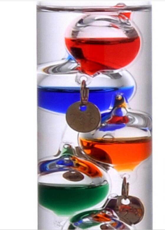 Galileo Thermometer & Barometer Weather Forecast